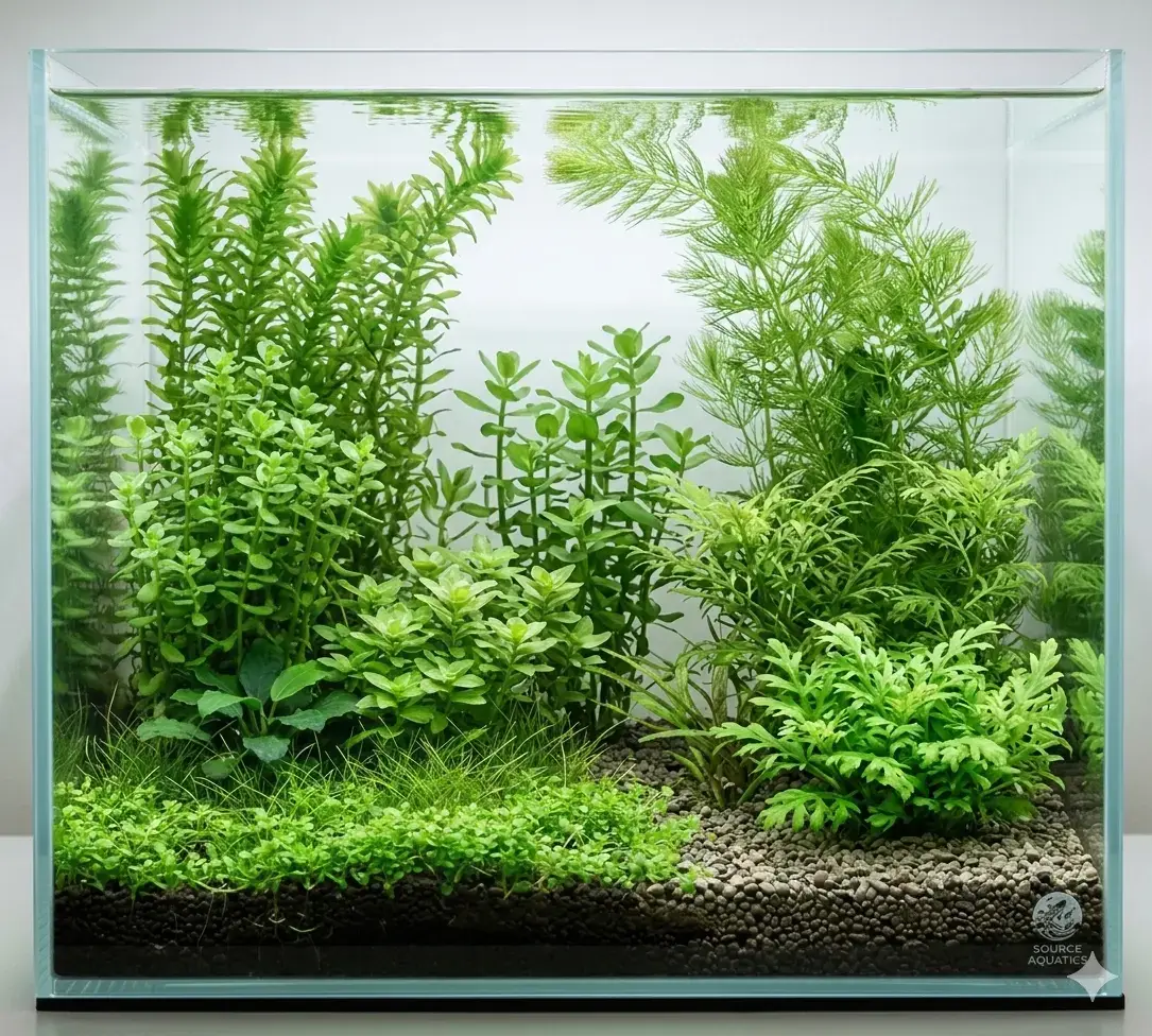 Beginner Aquarium Plant Bundle – 6 Live Plants (Easy, Low Light, No CO2)