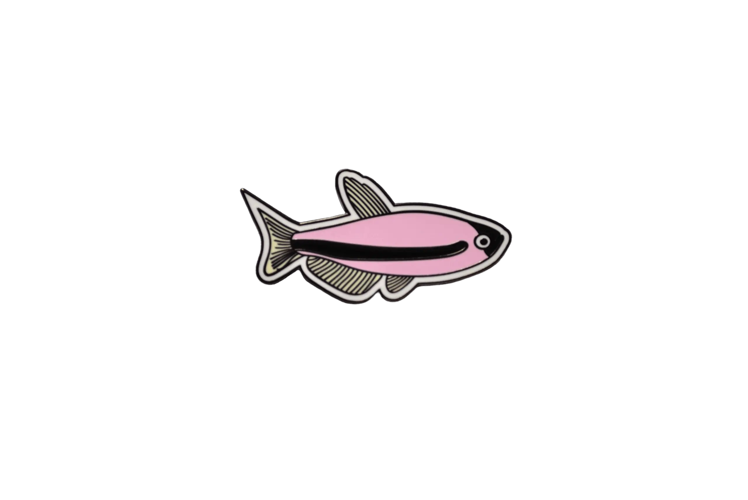 Collectible Pink Emperor Tetra Enamel Foundation Support Pin